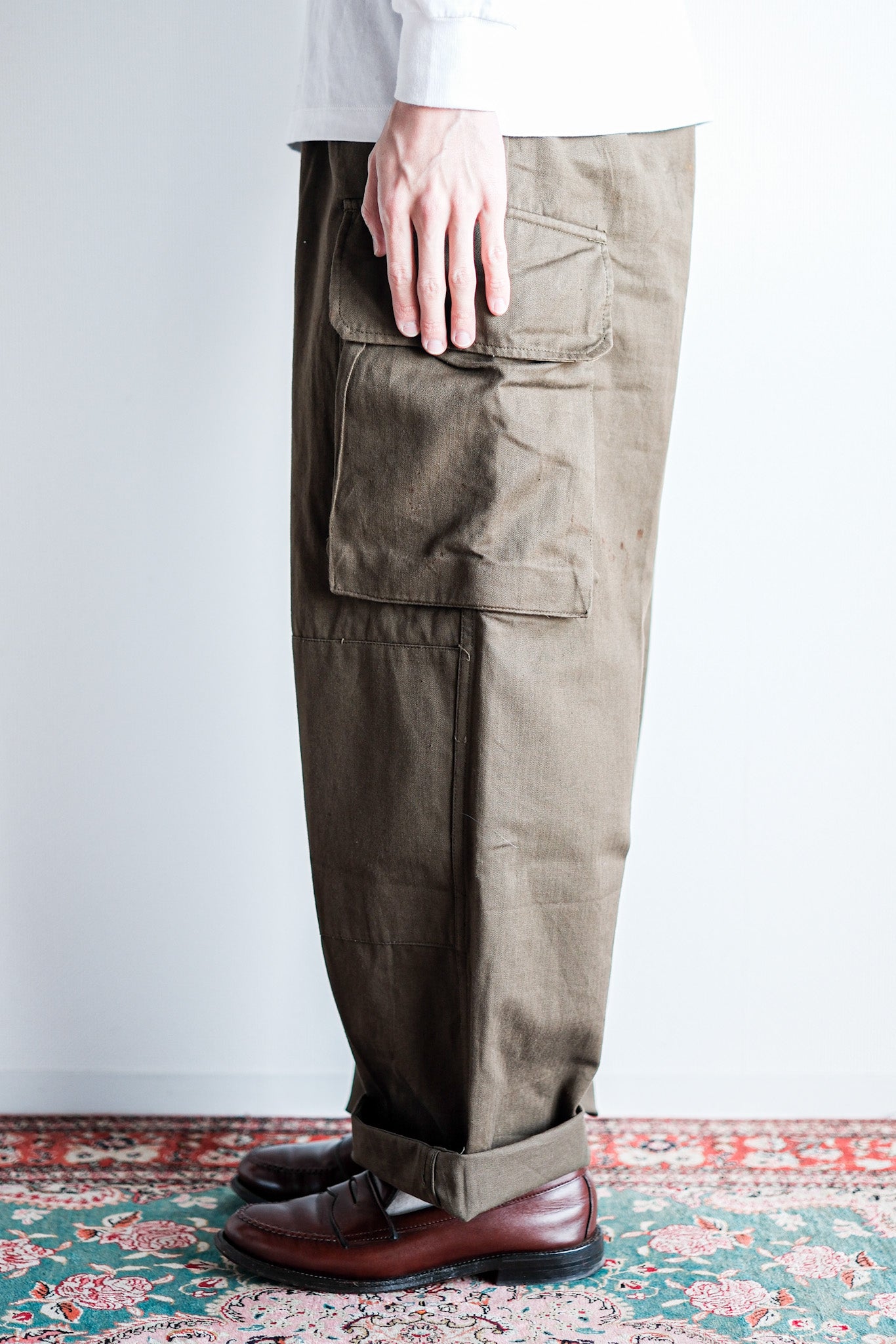 60's] French Army M47 Field Trousers Size.25 