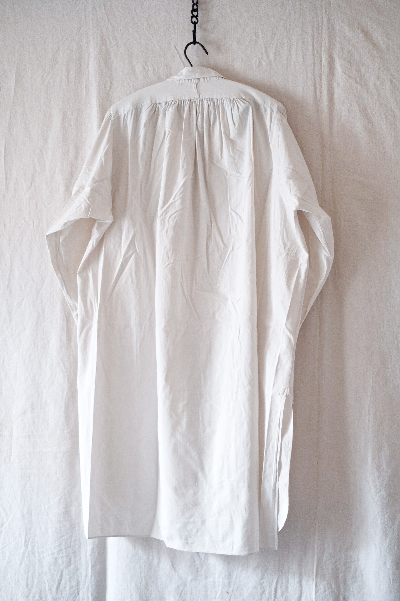 【Early 20th C】French Antique Cotton Shirt