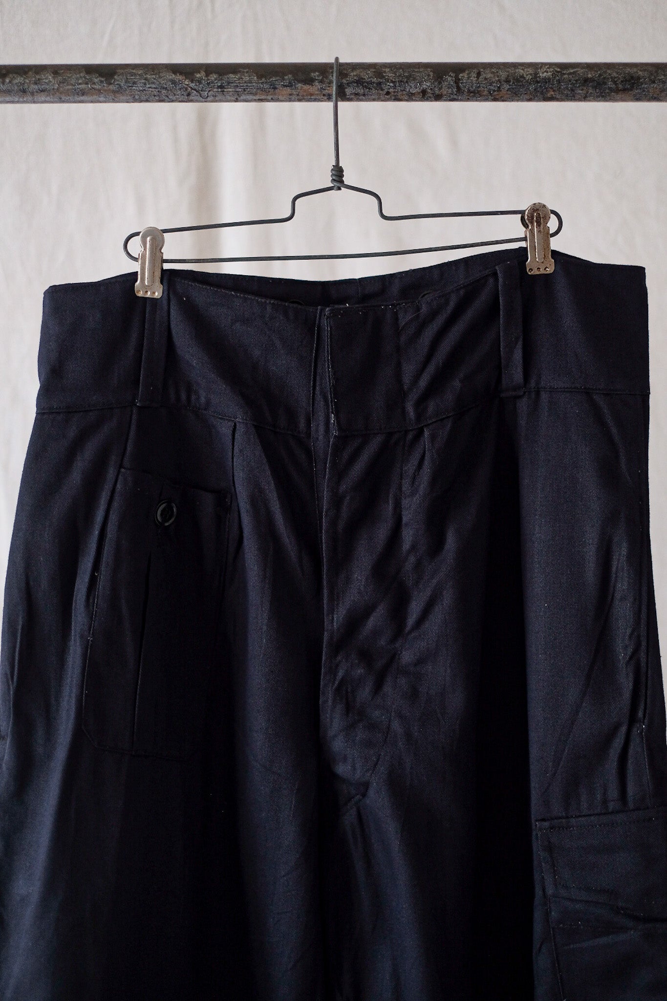[~ 40's] pantalon de forage bleu de la marine royale
