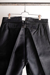 【~40's】French Vintage Black Moleskin Work Pants "Adolphe Lafont" "Dead Stock"