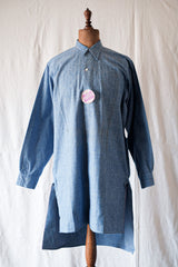 【~30's】French Vintage Grandpa Shirt "Dead Stock"