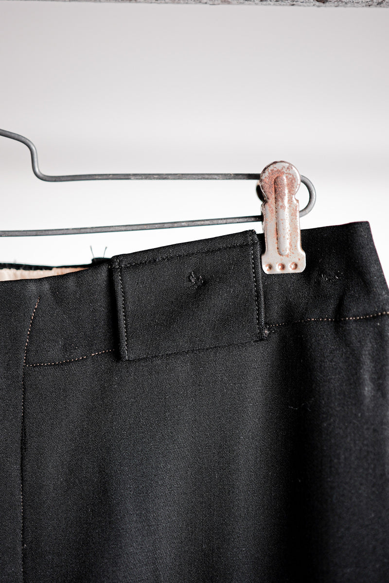 【~40's】French Vintage Black Wool Trousers