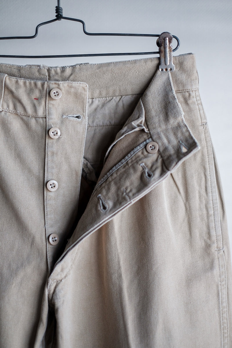 60's] French Army M52 CHINO TROUSERS SIZE.11 – VIEUX ET NOUVEAU