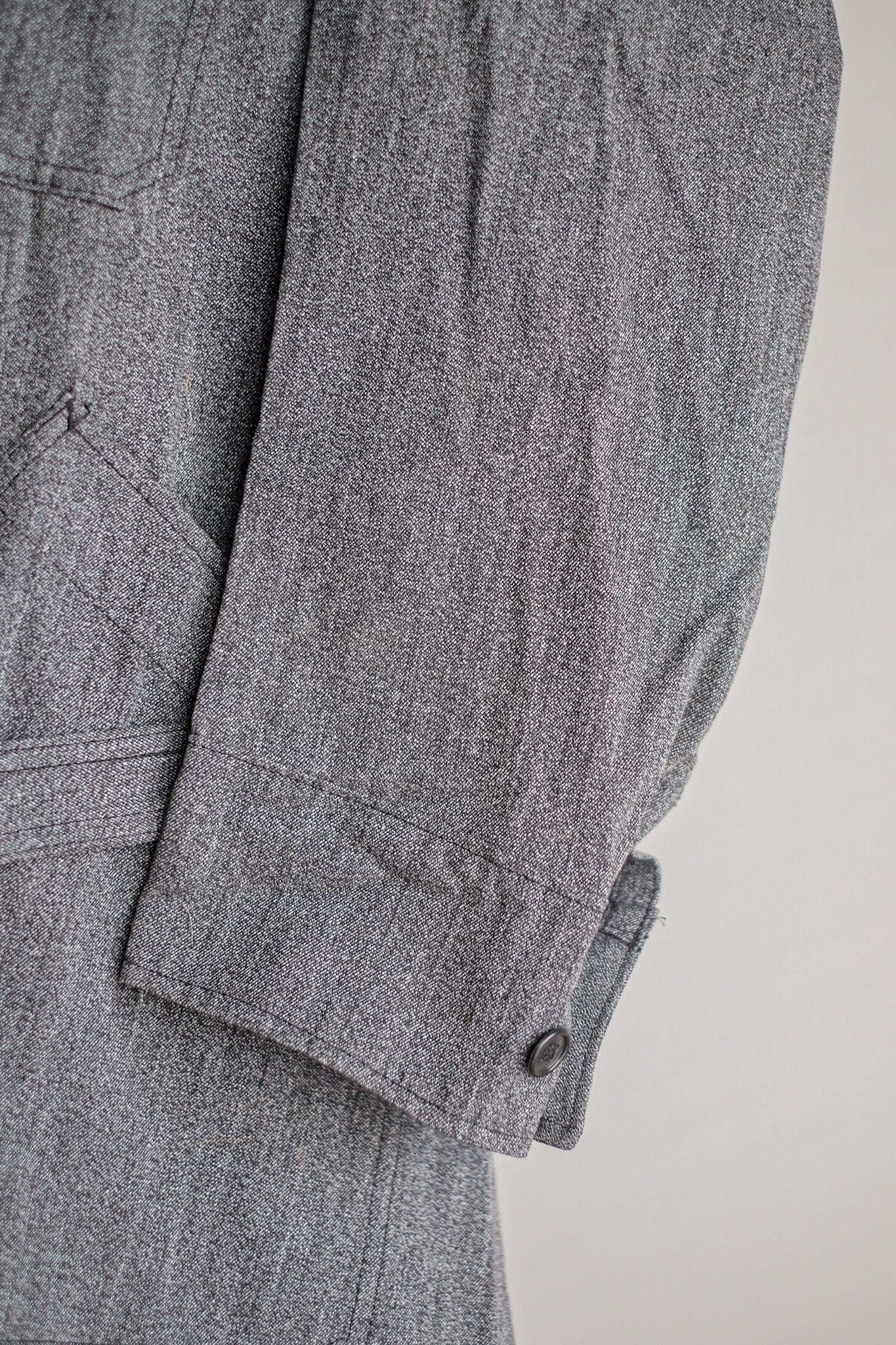 ［~50's］French Vintage PTT Black Chambray Atelier Coat “Dead Stock”