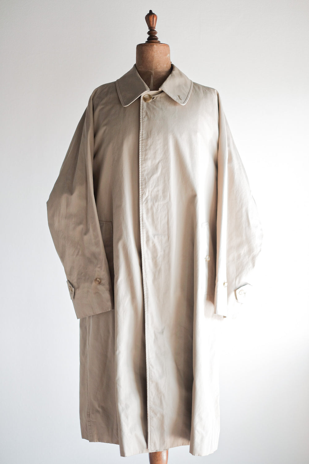 【~70's】Vintage Burberry Single Raglan Balmacaan Coat C100