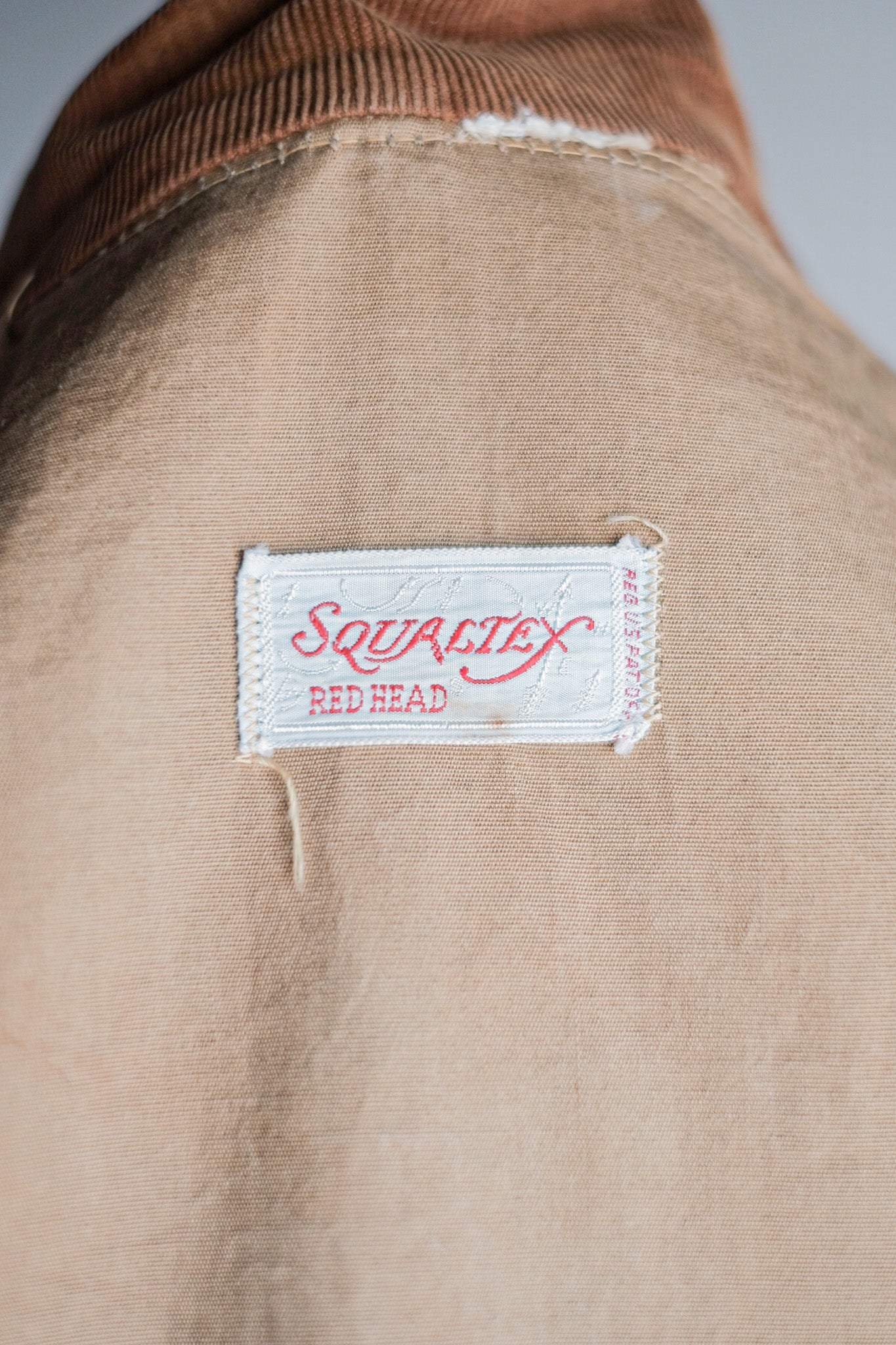 [〜50年代]美國復古狩獵夾克“ Redhead Squaltex”