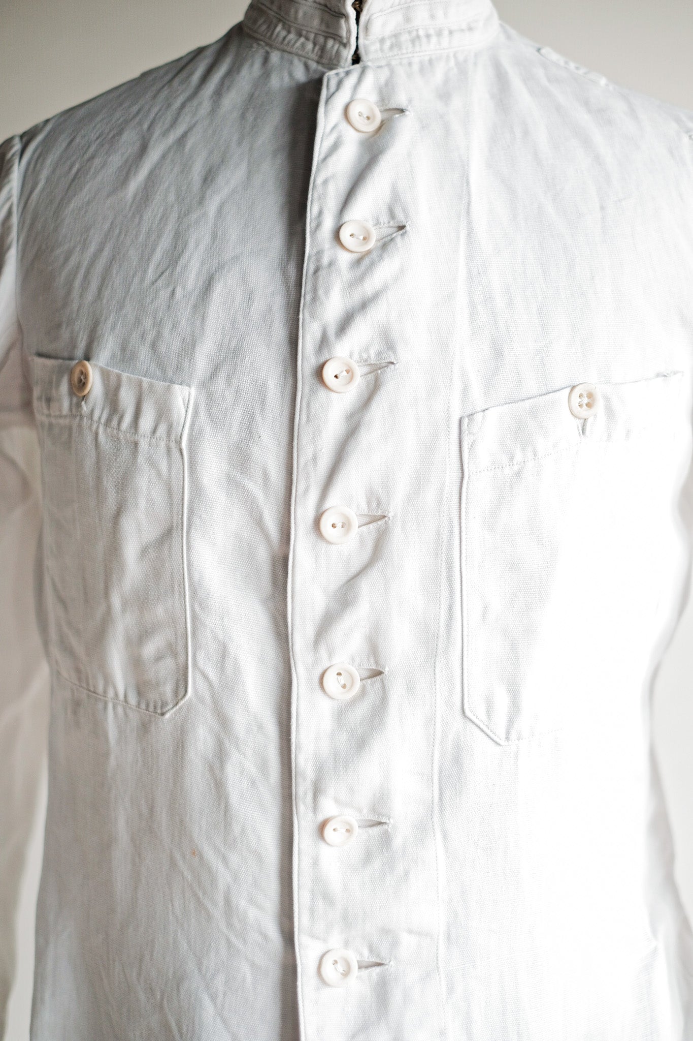 [~ 20's] French Army Cotton Linen Colonial Jacket