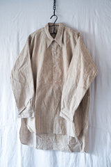【~30's】French Vintage Grandpa Shirt "Dead Stock"