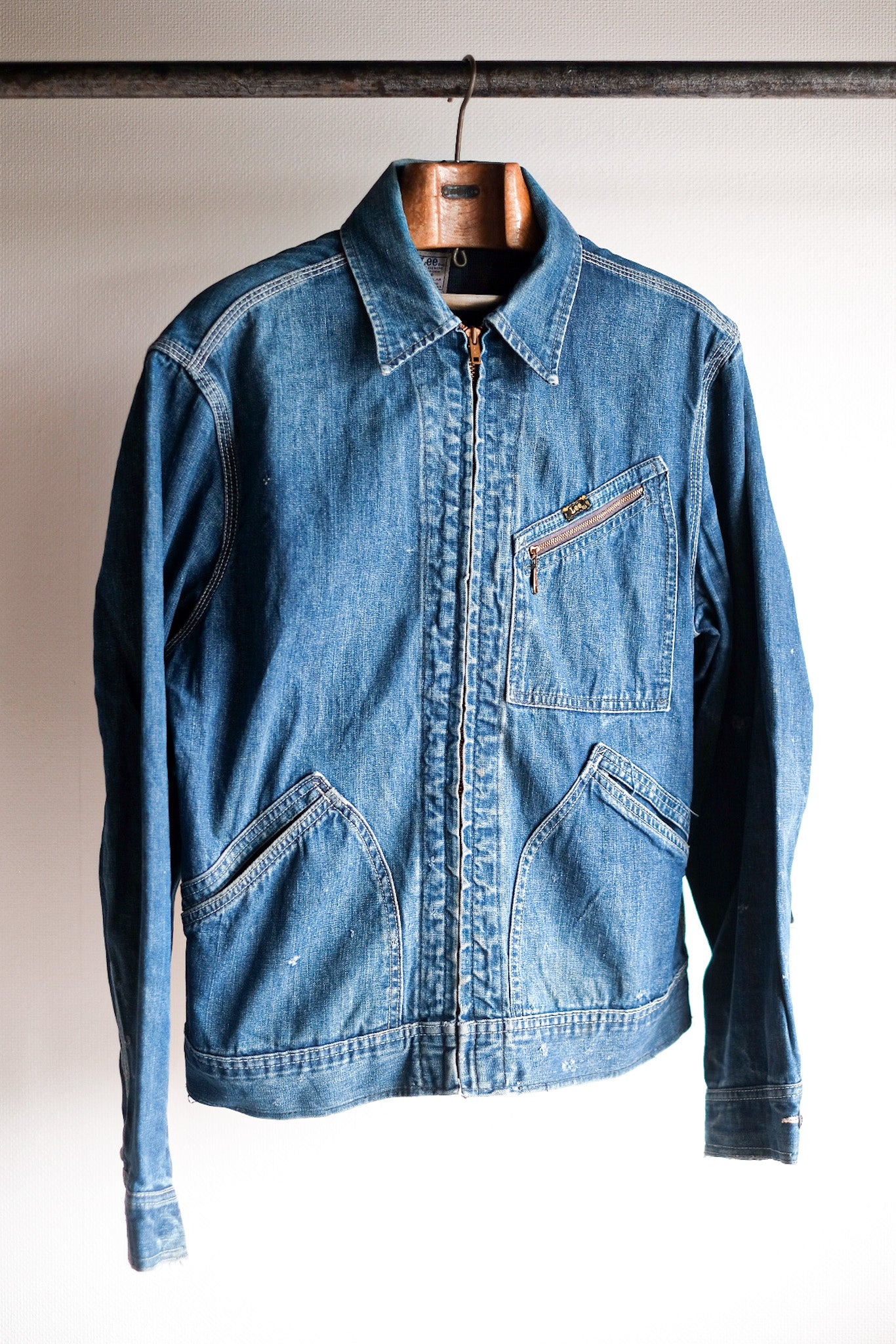 1980s Lee Storm Rider Insulated Denim Jean Jacket with Corduroy Collar –  Red Vintage Co