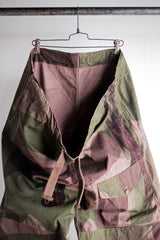 【~40's】British Army SAS Camouflaged Windproof Trousers Size.4 "Unusual Type" "Dead Stock"
