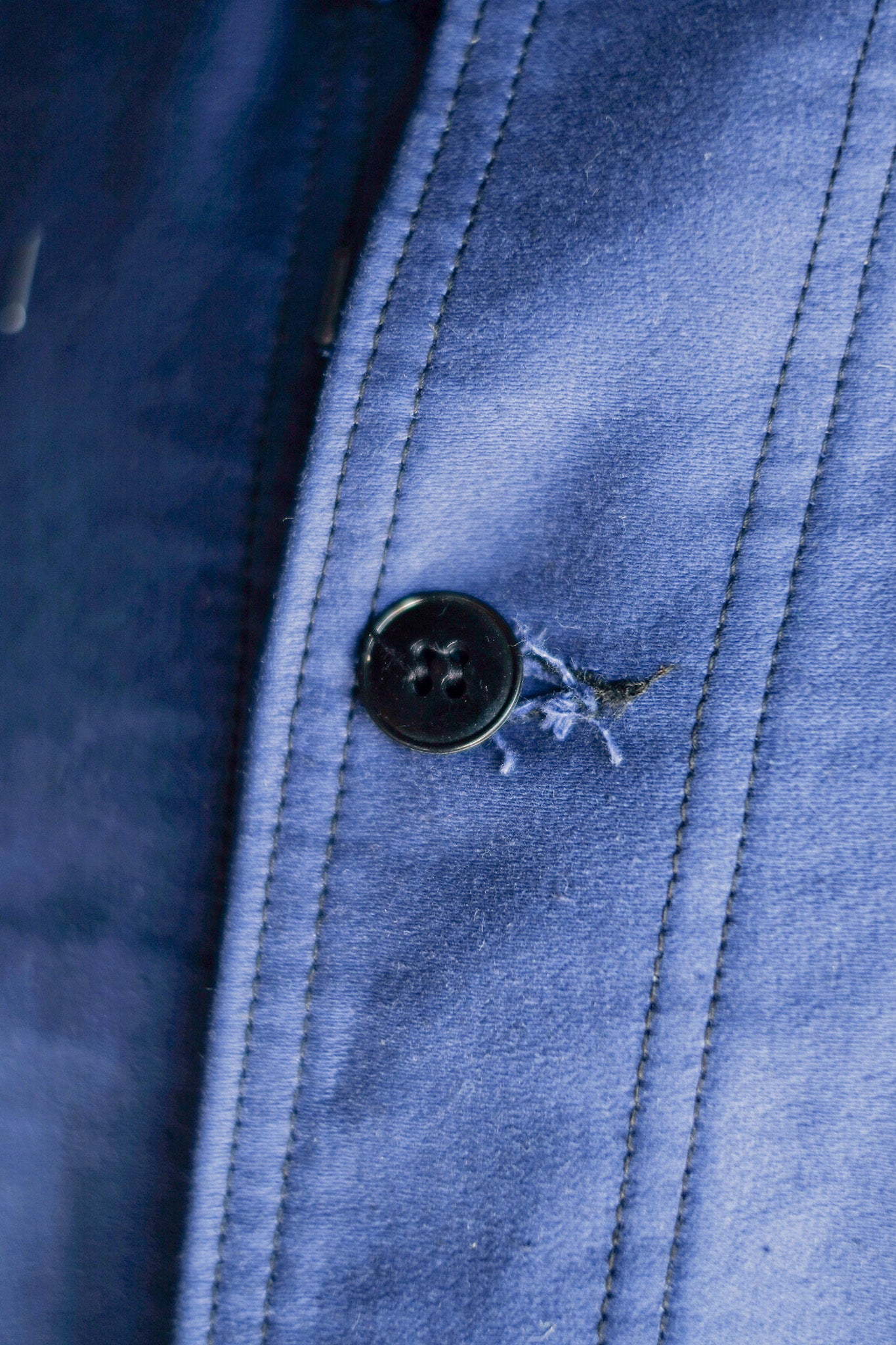 ［~50's］French Vintage Blue Moleskin Work Jacket "Dead Stock"
