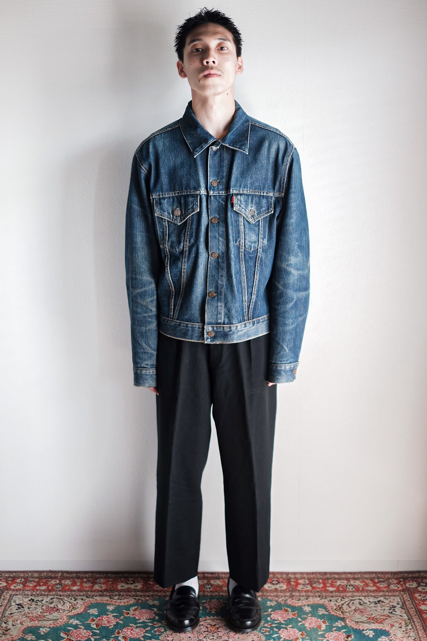 ［~60's］Vintage Levi's 557 Denim Jacket "Big E"