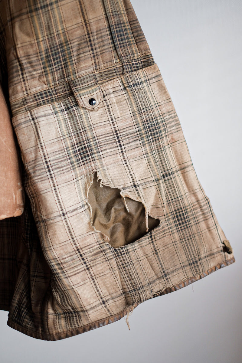 [~ 40's] Vintage Barbour "Solway Zipper" สีขาว