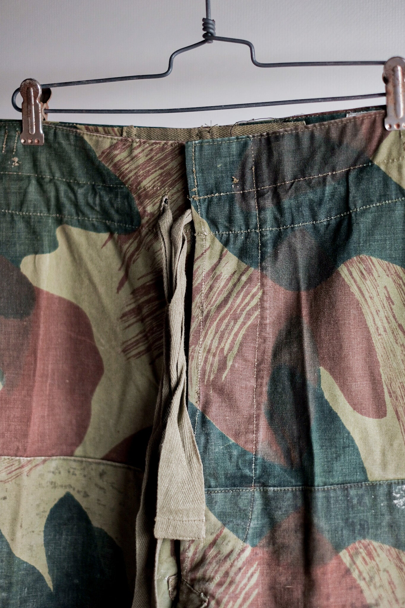 【~50's】Belgium Army Brushstroke Camo Airborne Pant Size.6