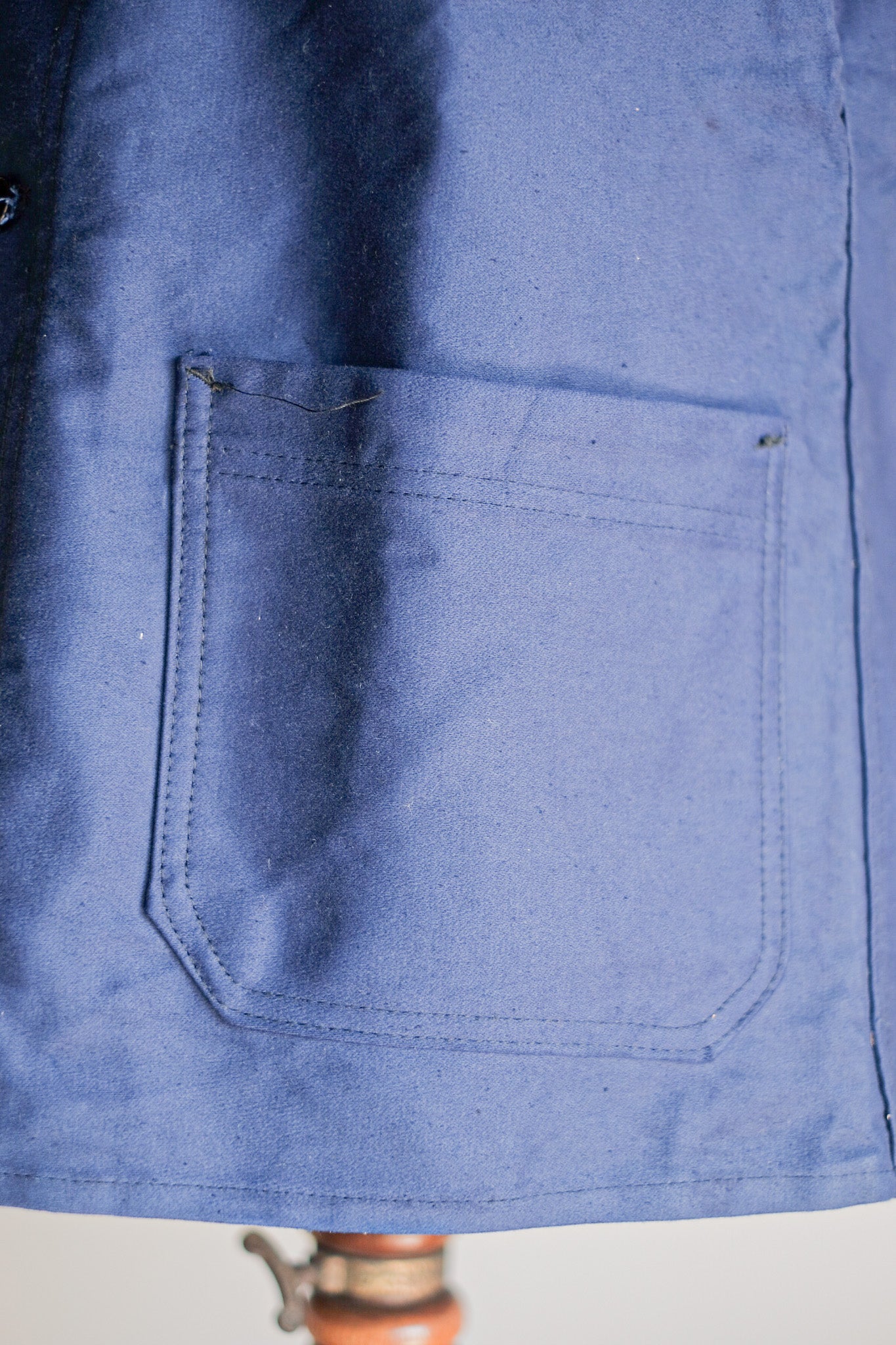 ［~50's］French Vintage Blue Moleskin Work Jacket "Dead Stock"