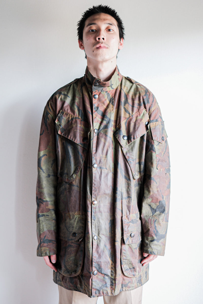 [~ 80's] Barbour Barbour DPM แจ็คเก็ตแว็กซ์แว็กซ์“ The Military”“ รุ่นที่ 2” 2 Crest Size.42