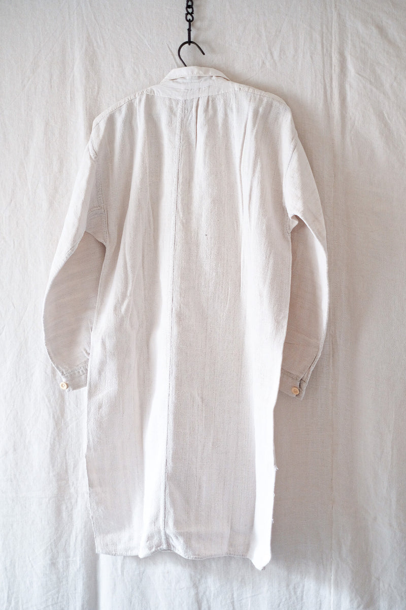 【Early 20th C】French Antique Linen Shirt