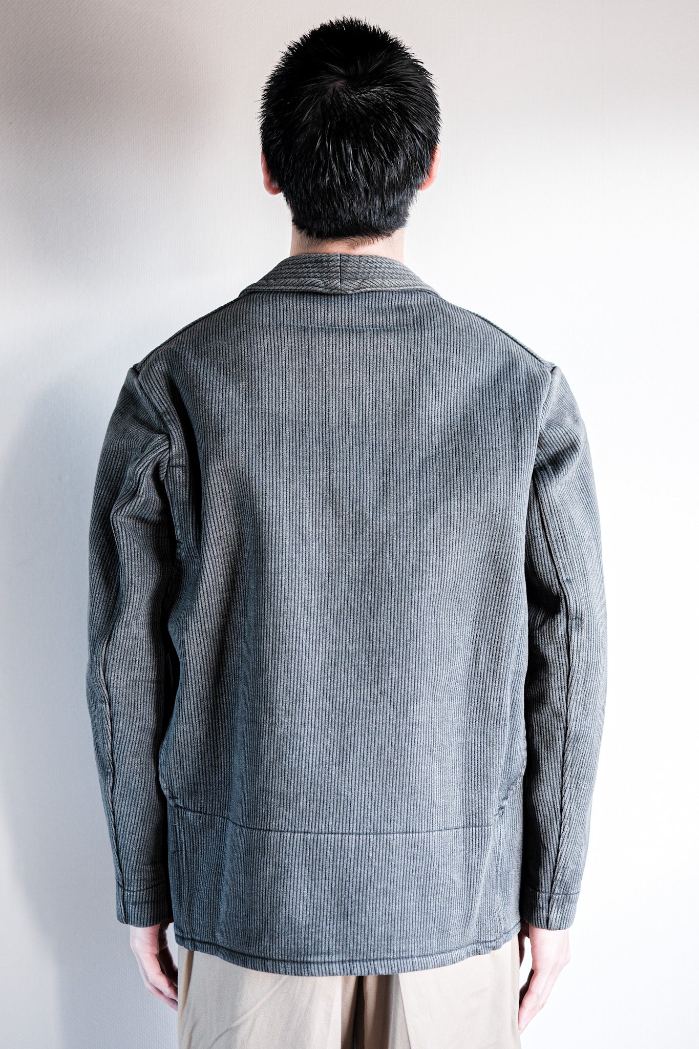 ［~50's］French Vintage Gray Cotton Pique Hunting Jacket