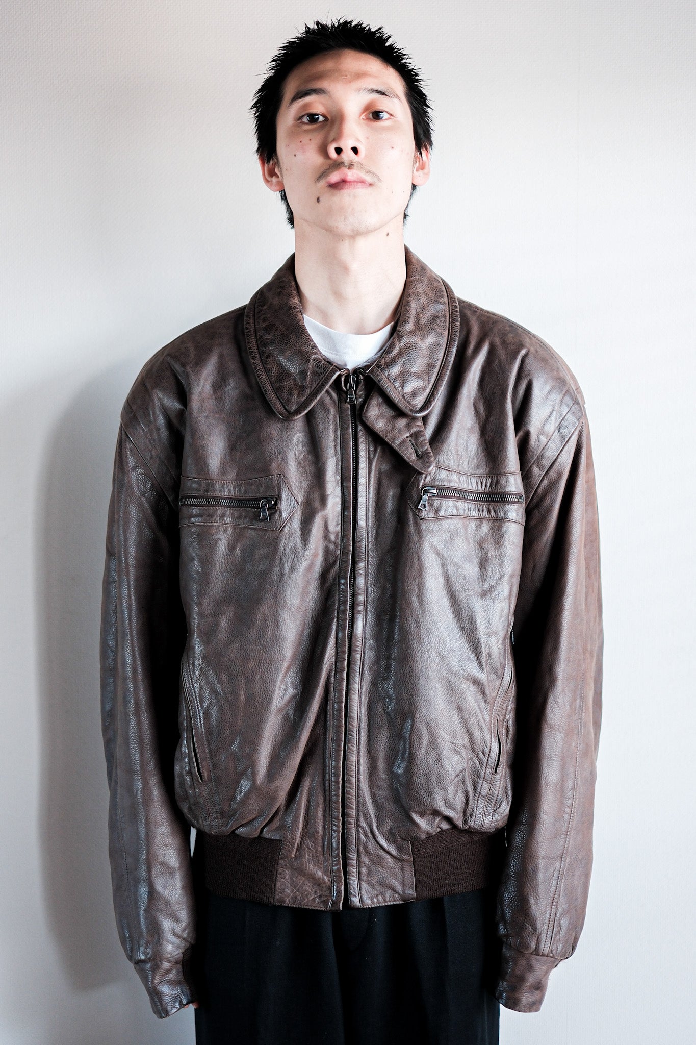 ［~90's］Old SERAPHIN Leather Jacket Size.52