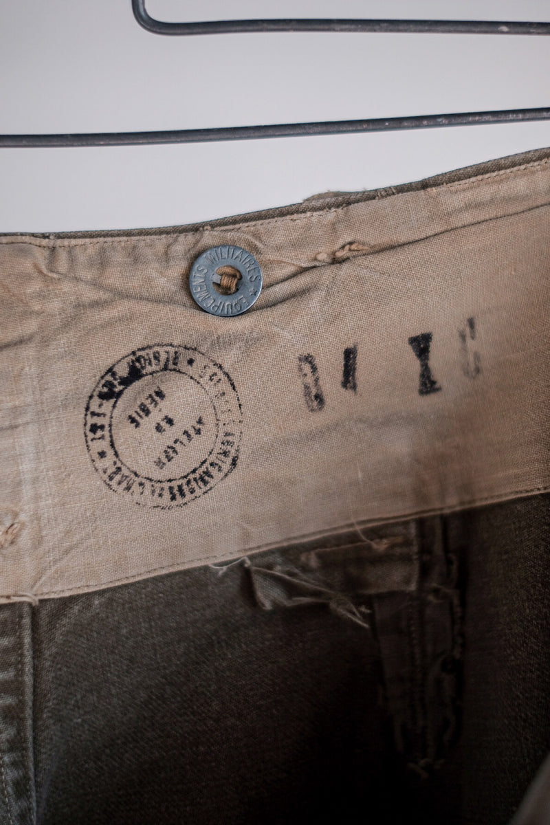 40's】French Army M44 Field Trousers Size.84XC – VIEUX ET NOUVEAU