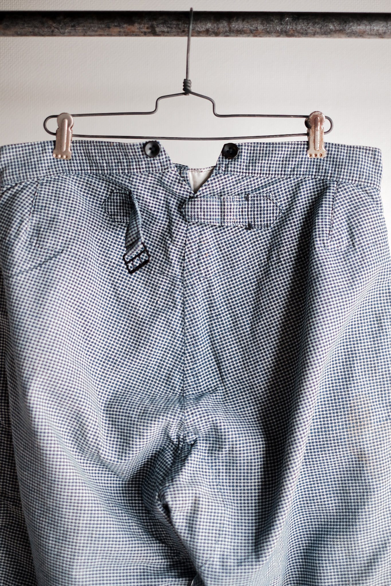 ［~30's］French Vintage Pin Check Work Pants