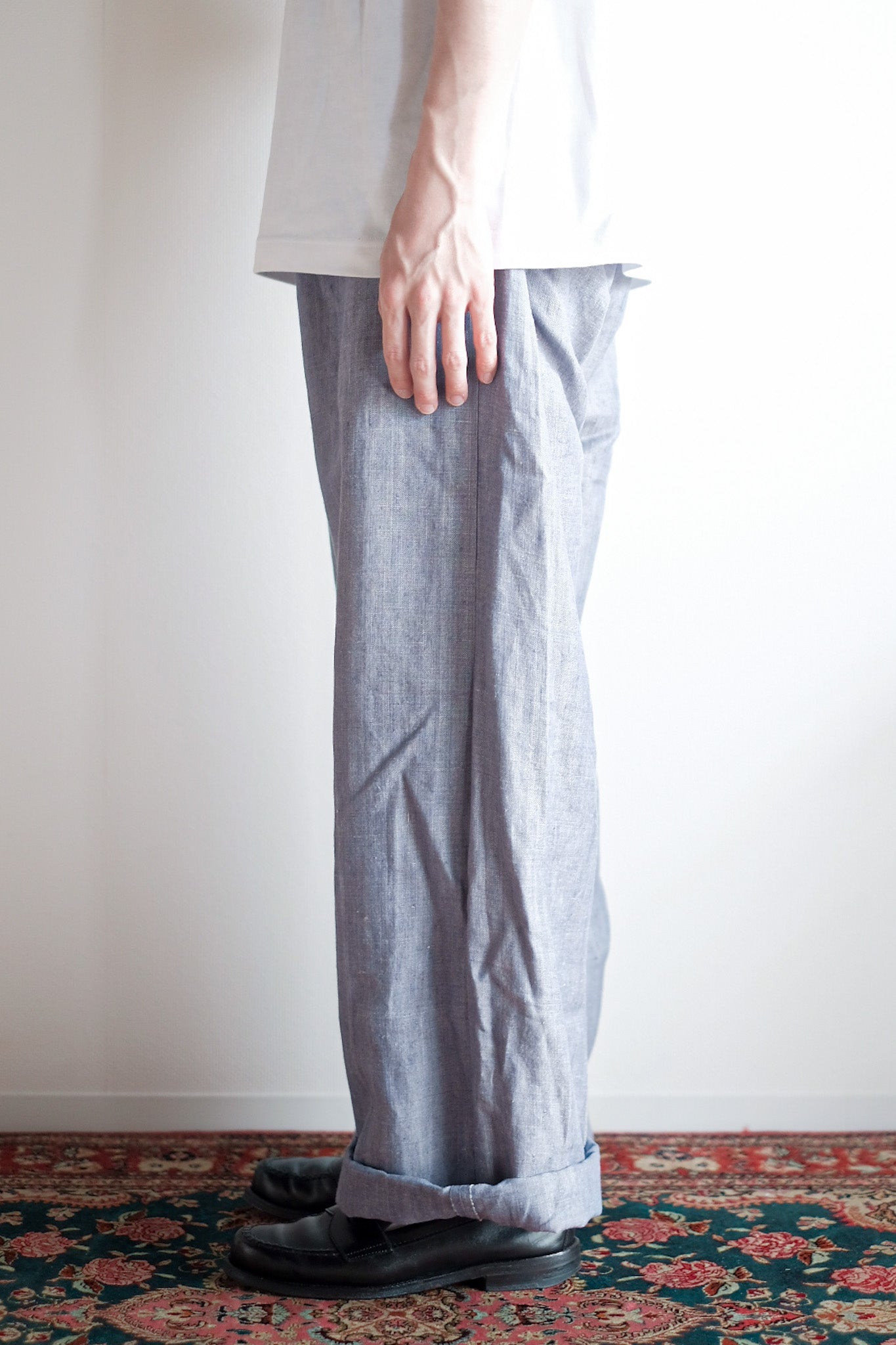 ［~50's］French Navy Ramie Linen Sailor Pant