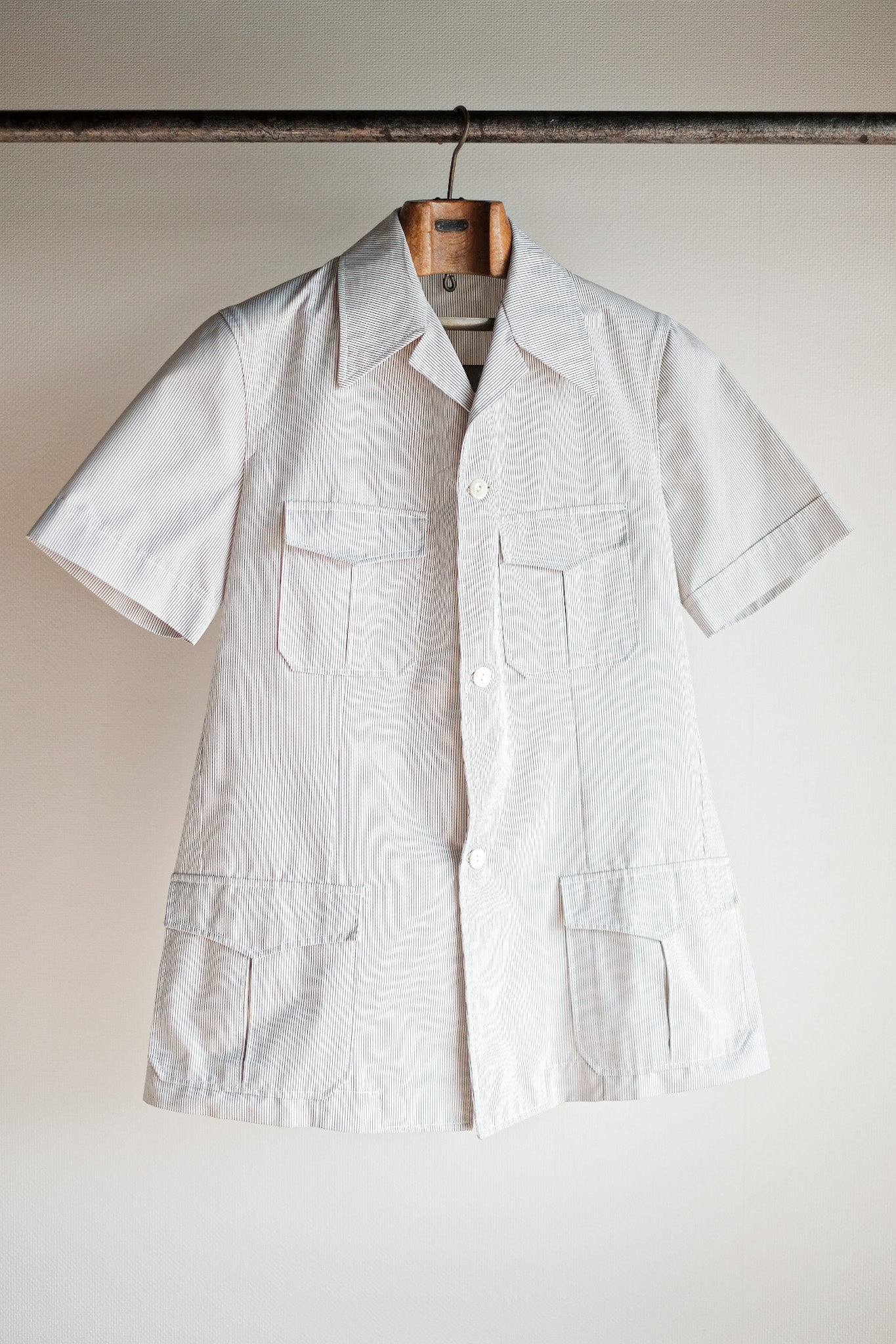 ［~60's］French Vintage S/S Cotton Shirt