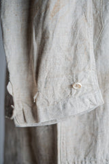[~ 30's] เสื้อคลุมผ้าลินินวินเทจฝรั่งเศส
