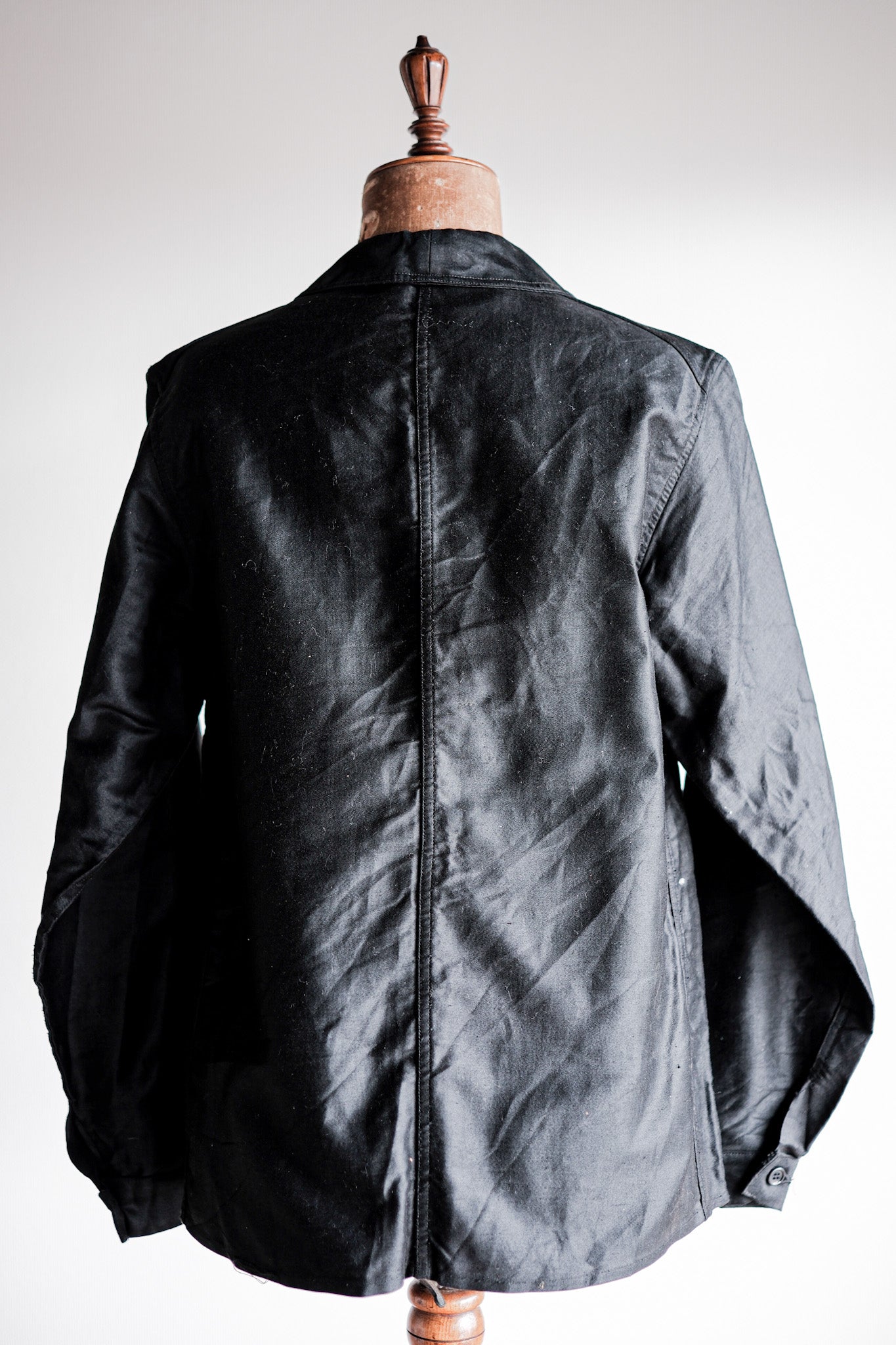 ［~40's］French Vintage Black Light Moleskin Work Jacket "Vulcain" "Dead Stock"