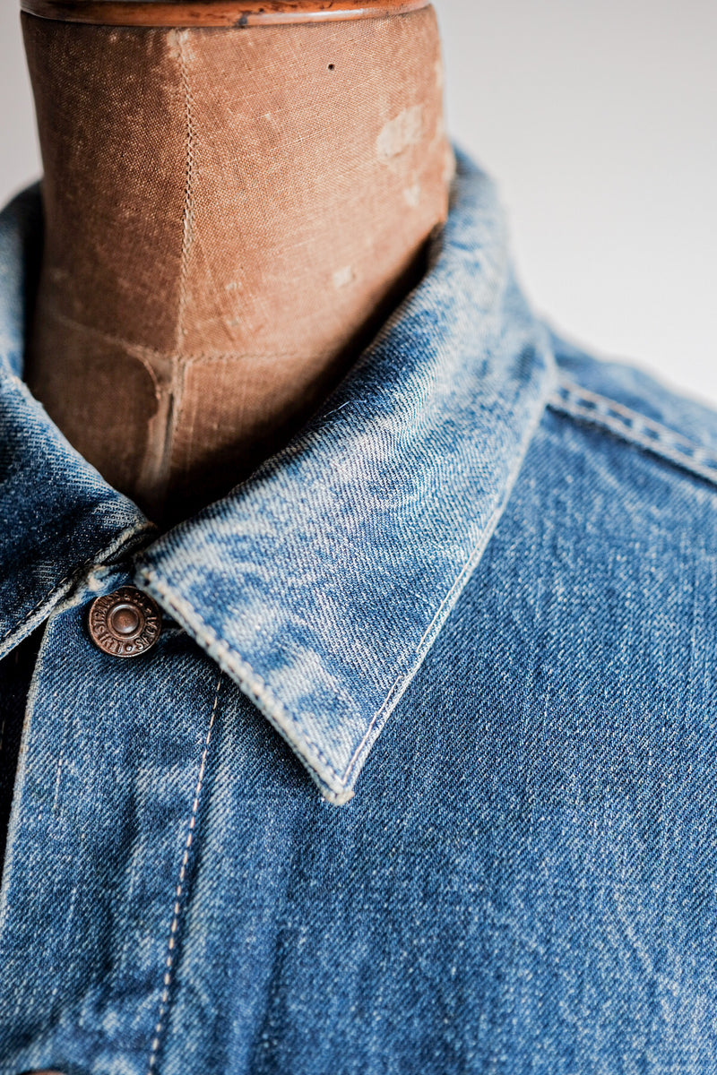 [~ 60's] แจ็คเก็ตยีนส์ 557 ยีนส์ของ Levi Vintage "Big E" ของ Levi 557