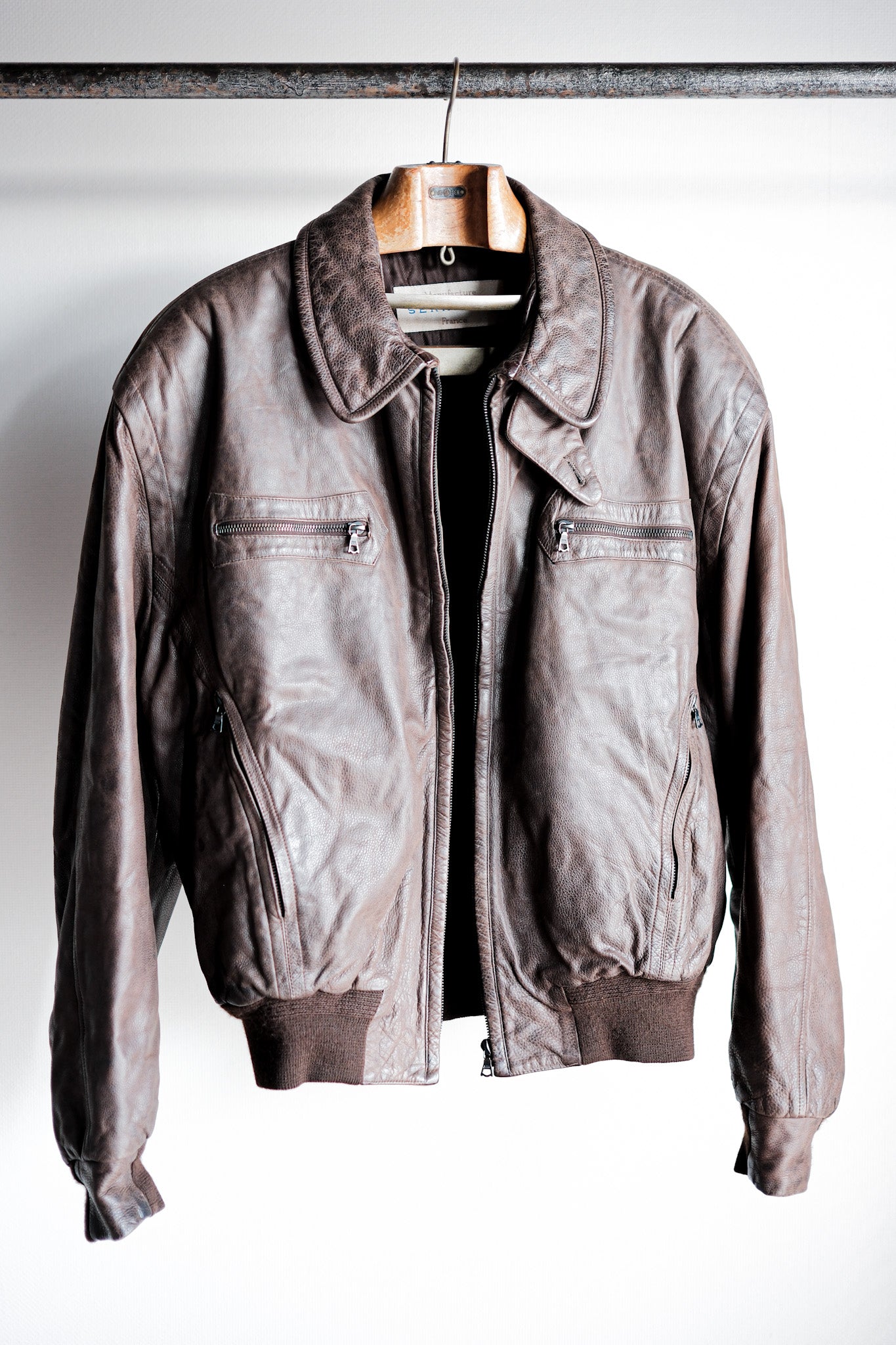 ［~90's］Old SERAPHIN Leather Jacket Size.52