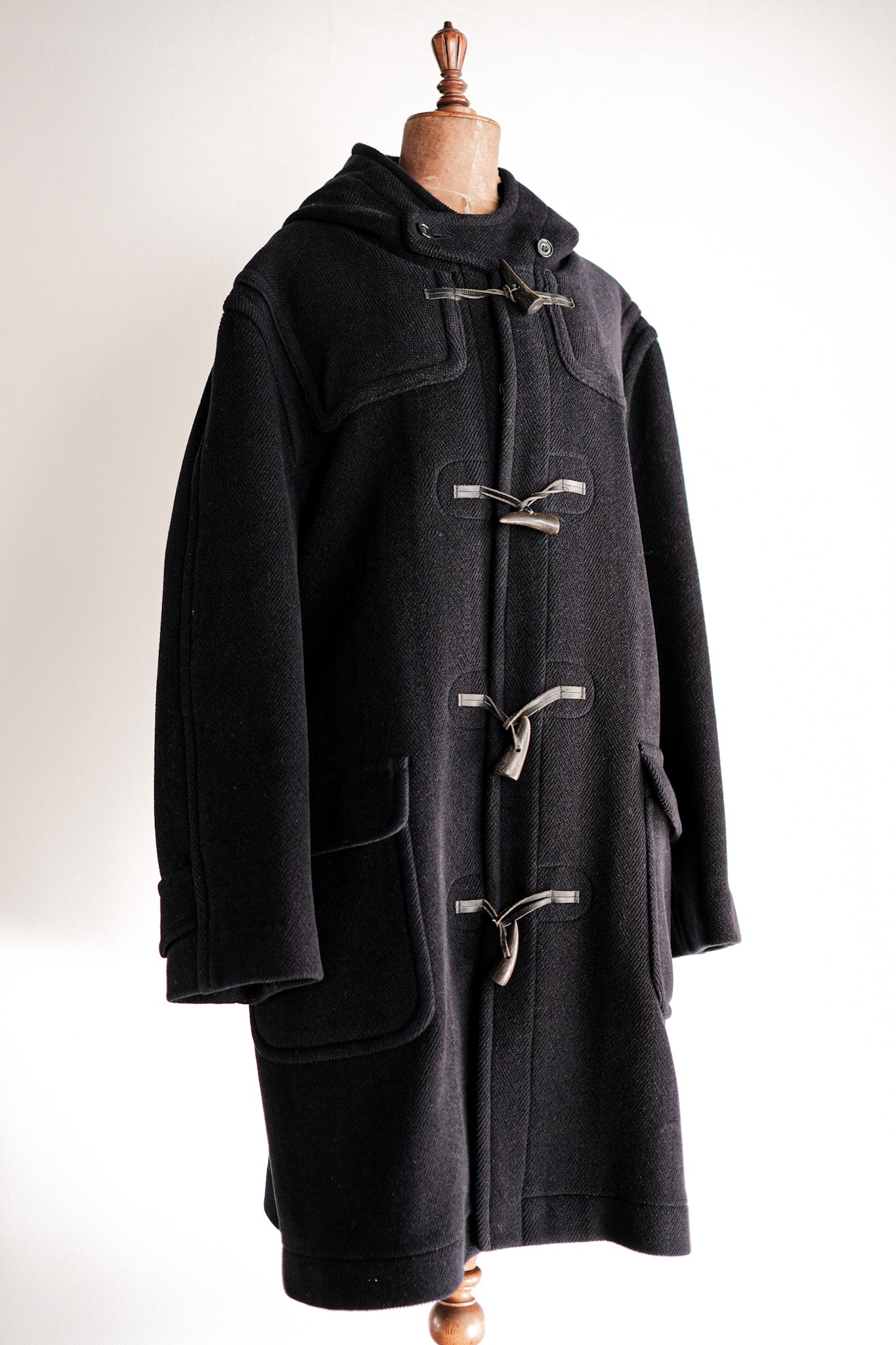 90's】OLD ENGLAND PARIS Wool Duffle Coat Moorbrook