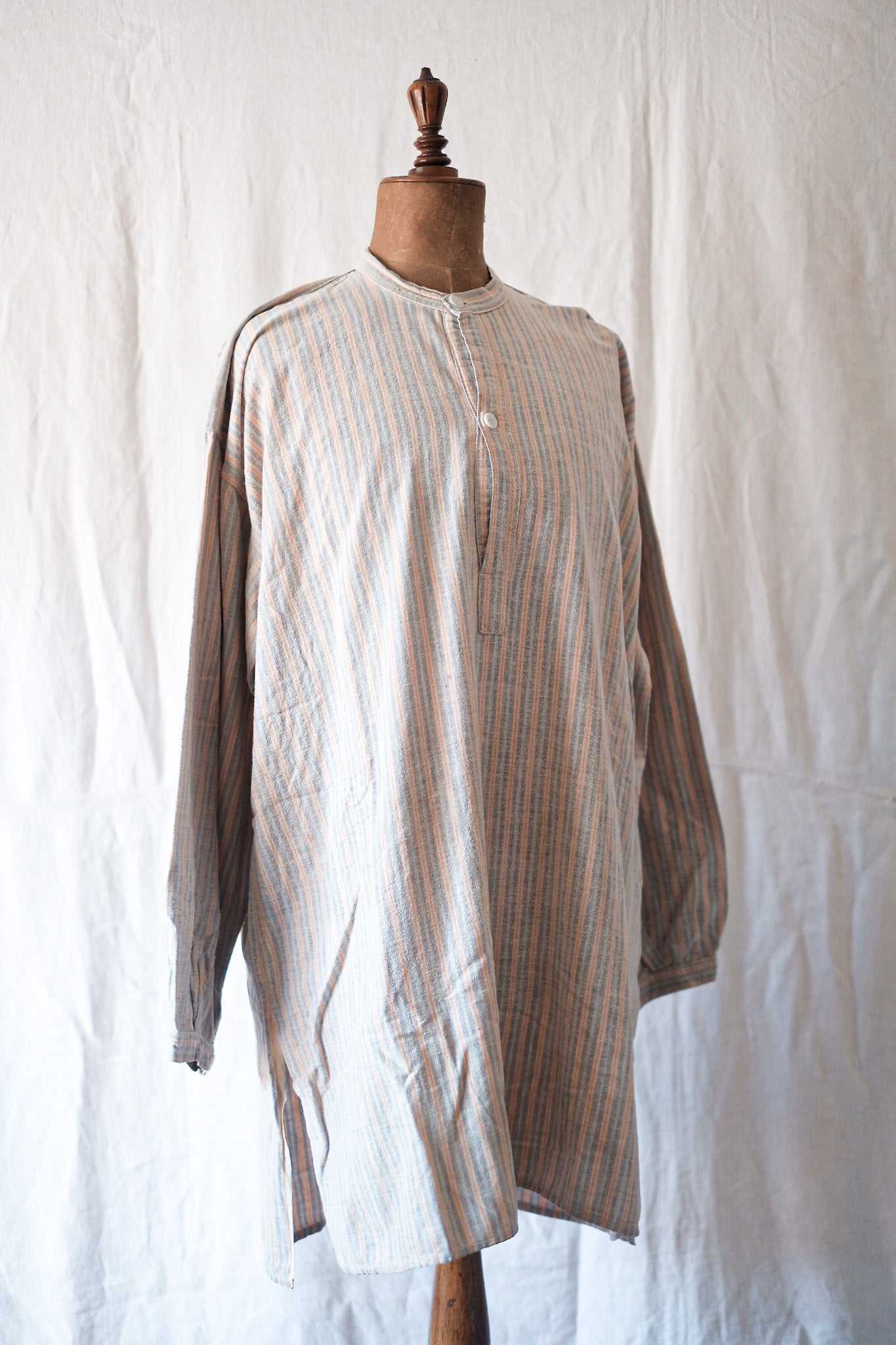 [~ 40's] เสื้อเชิ้ต French Vintage Flannel Grandpa