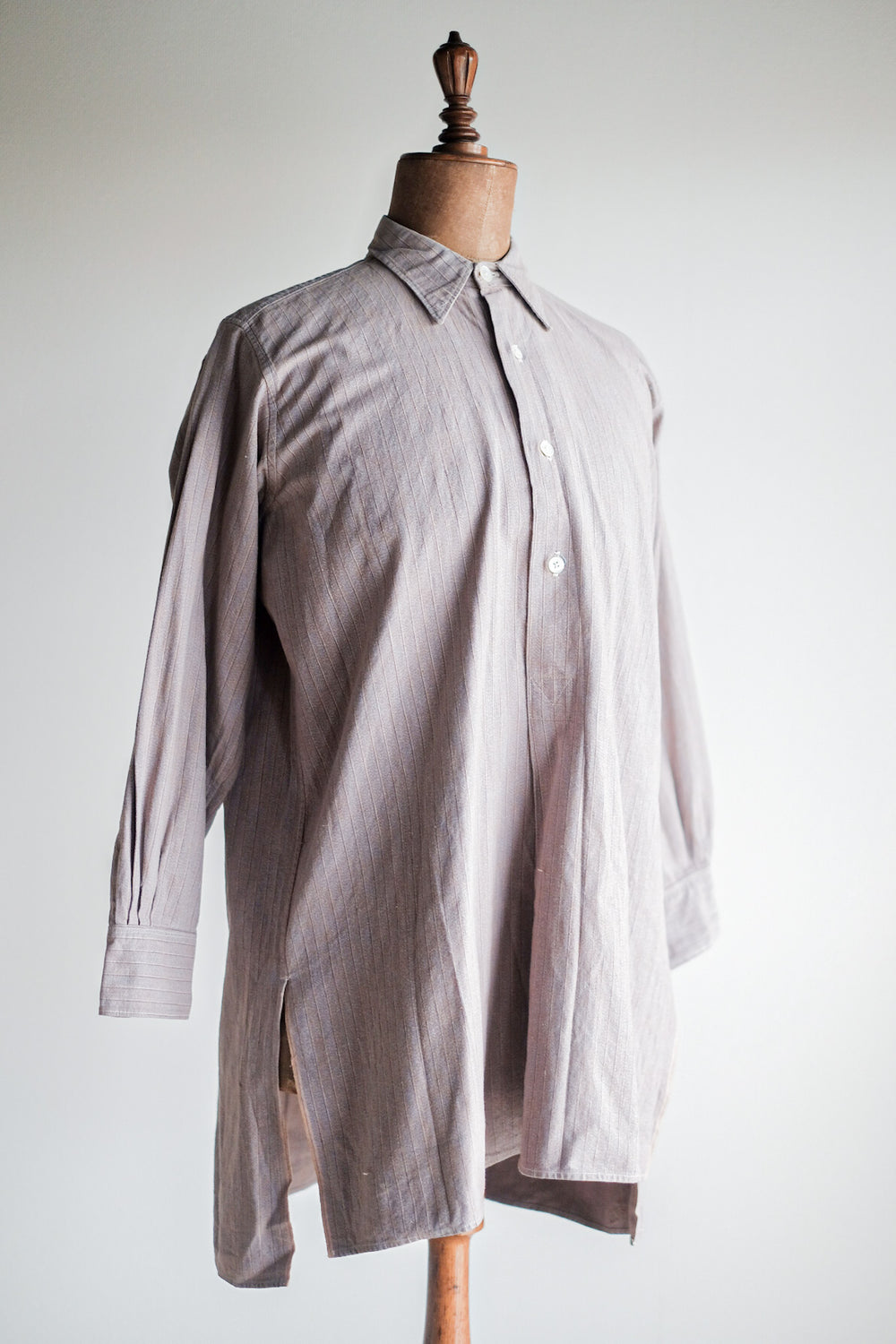 【~40's】French Vintage Grandpa Shirt "Dead stock"