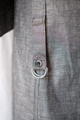 [~ 40's] ผ้าลินินวินเทจฝรั่งเศสแชมเบรย์ Atelier เสื้อโค้ท "Au Molinel" "Dead Stock"