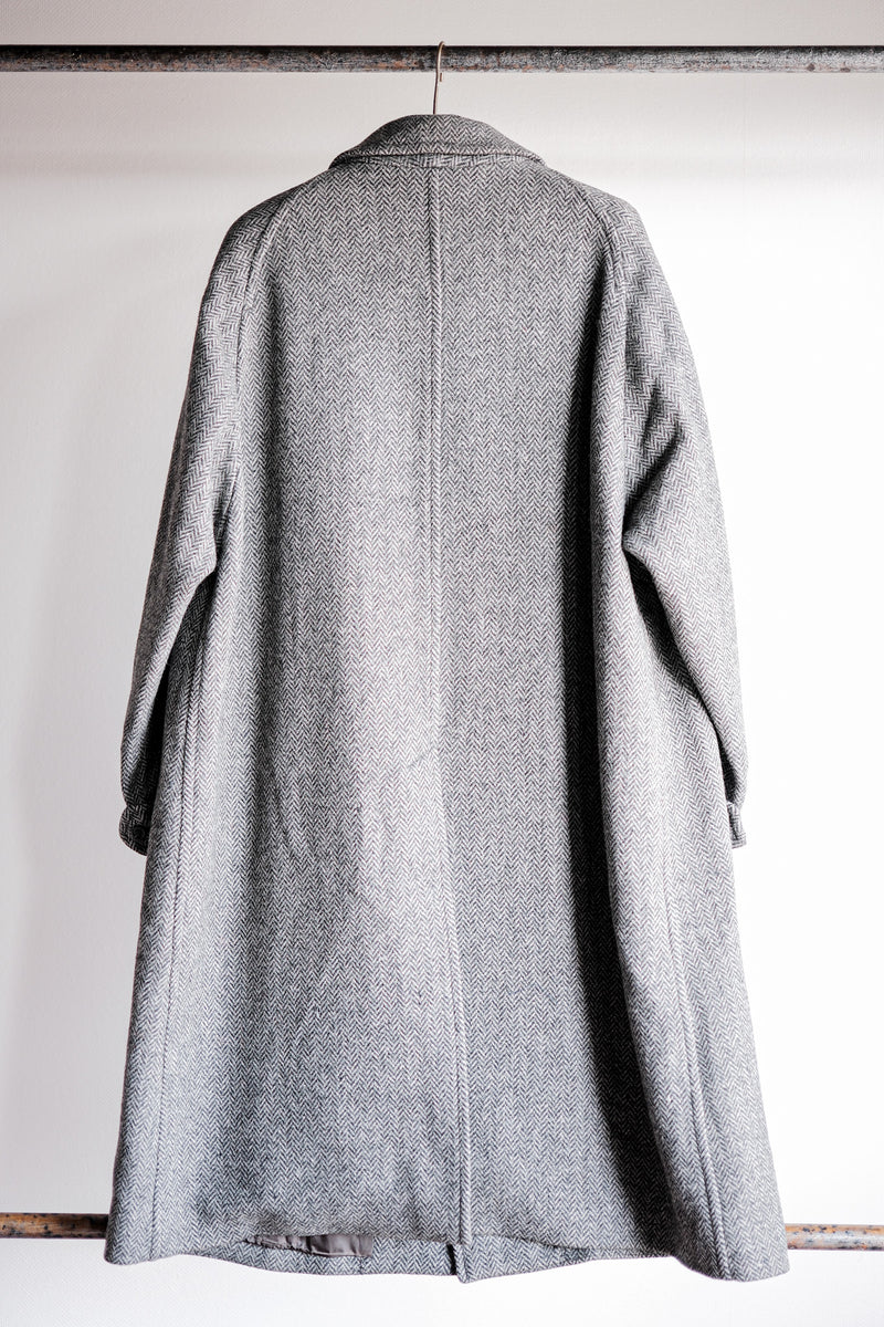 [〜90年代]老式Burberry的單一raglan balmacaan外套。54Reg“設得蘭群島”