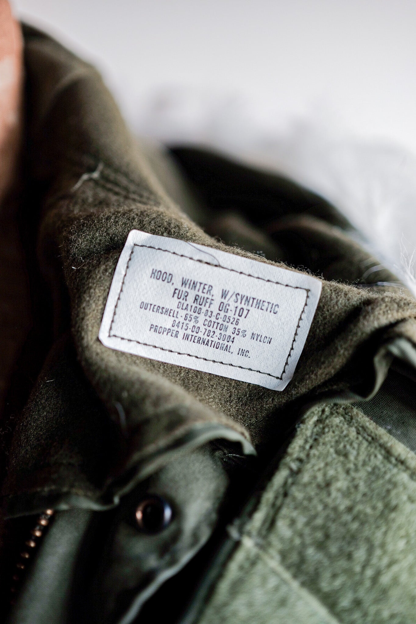 ［~80's］U.S.ARMY M-65 Fishtail Parka Size.MEDIUM "Full Set"