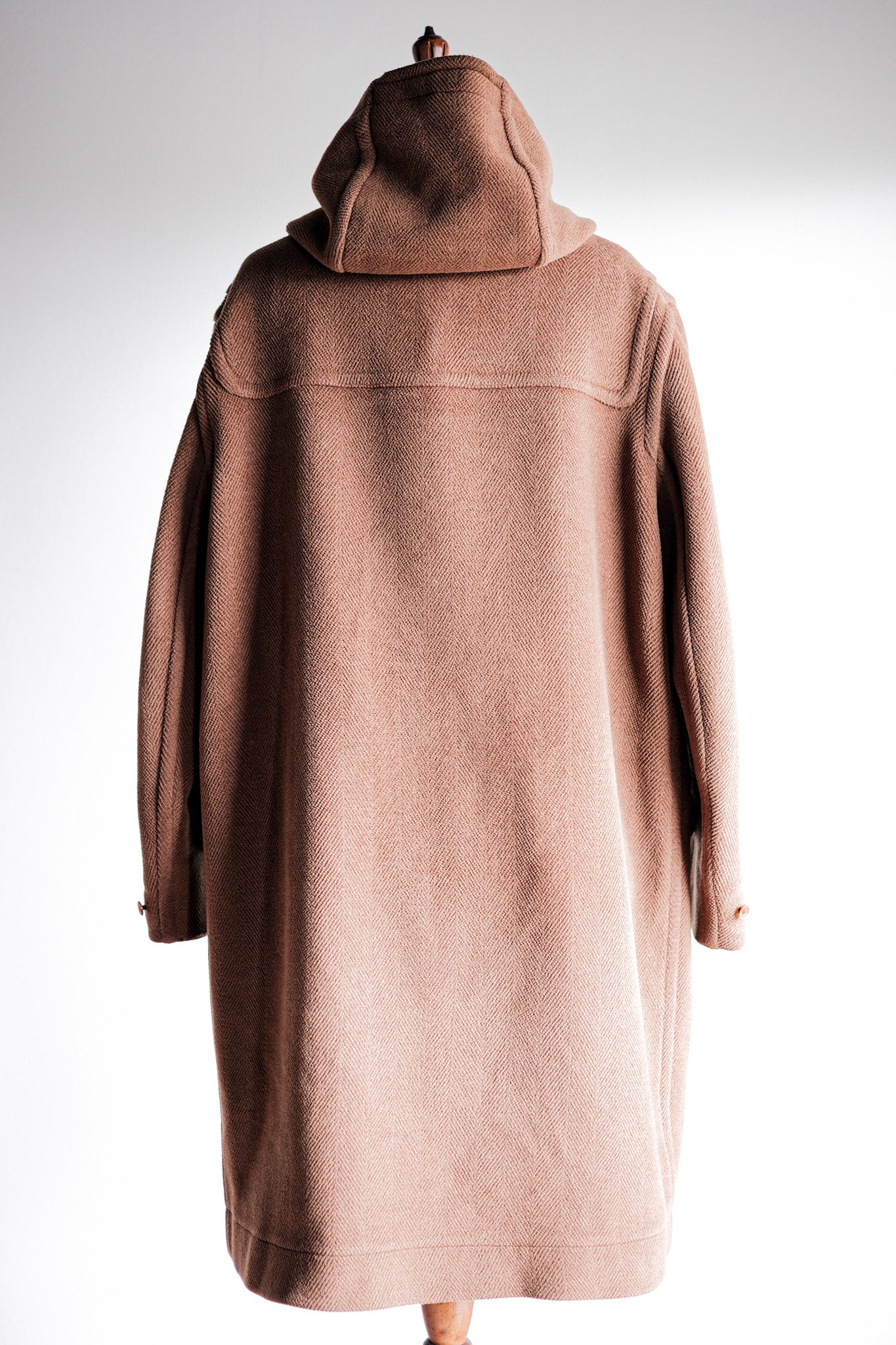 Wool silk cheap melton duffle coat