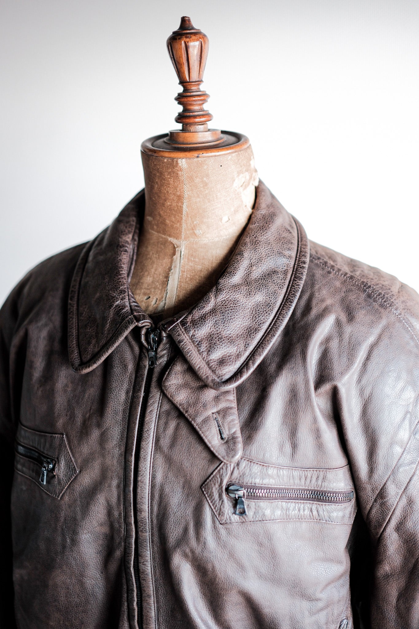 ［~90's］Old SERAPHIN Leather Jacket Size.52