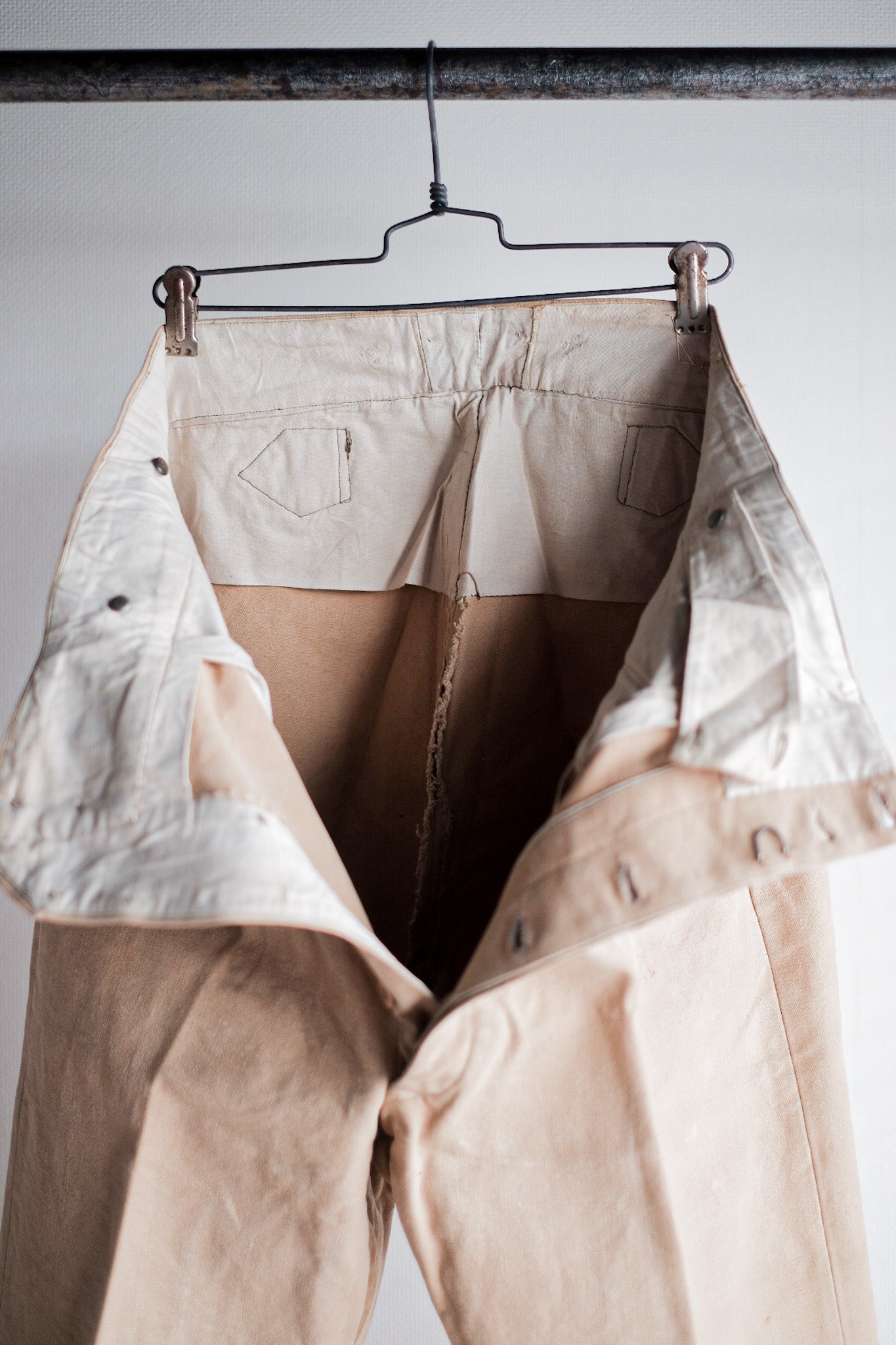 ［~30's］French Vintage Cotton Canvas Work Pants