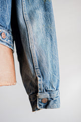 [~ 60's] แจ็คเก็ตยีนส์ 557 ยีนส์ของ Levi Vintage "Big E" ของ Levi 557