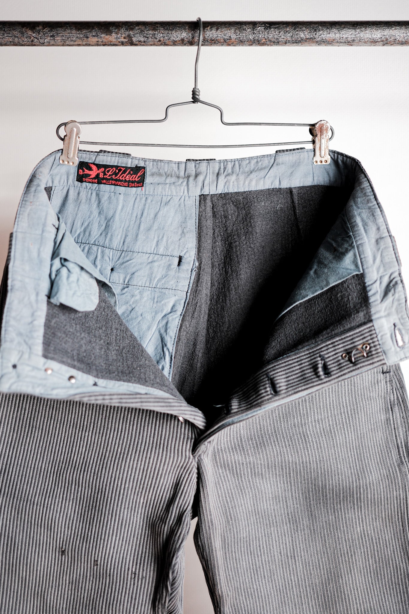 【~50's】French Vintage Cotton Pique Work Pants