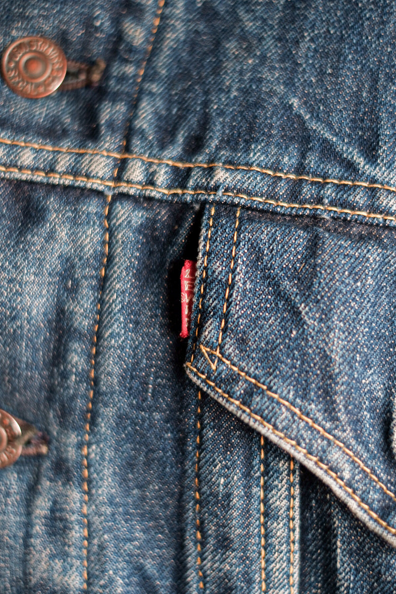 [~ 60's] ขนาดแจ็คเก็ตยีนส์ 559xx ของ Vintage Levi ขนาด 44 "รับประกัน"