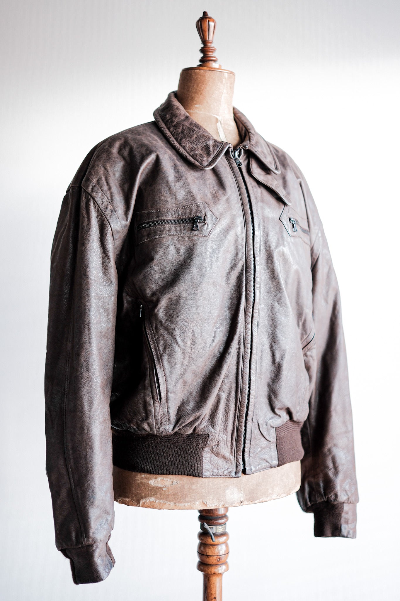 ［~90's］Old SERAPHIN Leather Jacket Size.52
