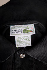 [~ 80's] Chemise Lacoste S/S Polo Size.5 "Black"