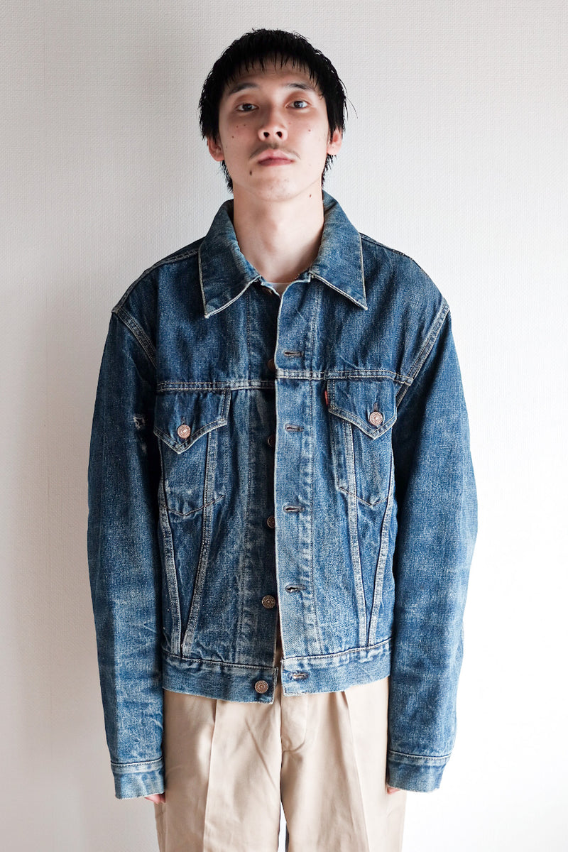 [~ 60's] ขนาดแจ็คเก็ตยีนส์ 559xx ของ Vintage Levi ขนาด 44 "รับประกัน"
