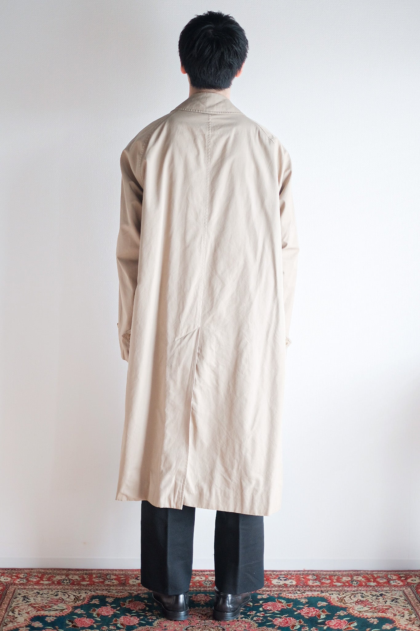 70's] Vintage Burberry Single Raglan Balmacaan Coat C100