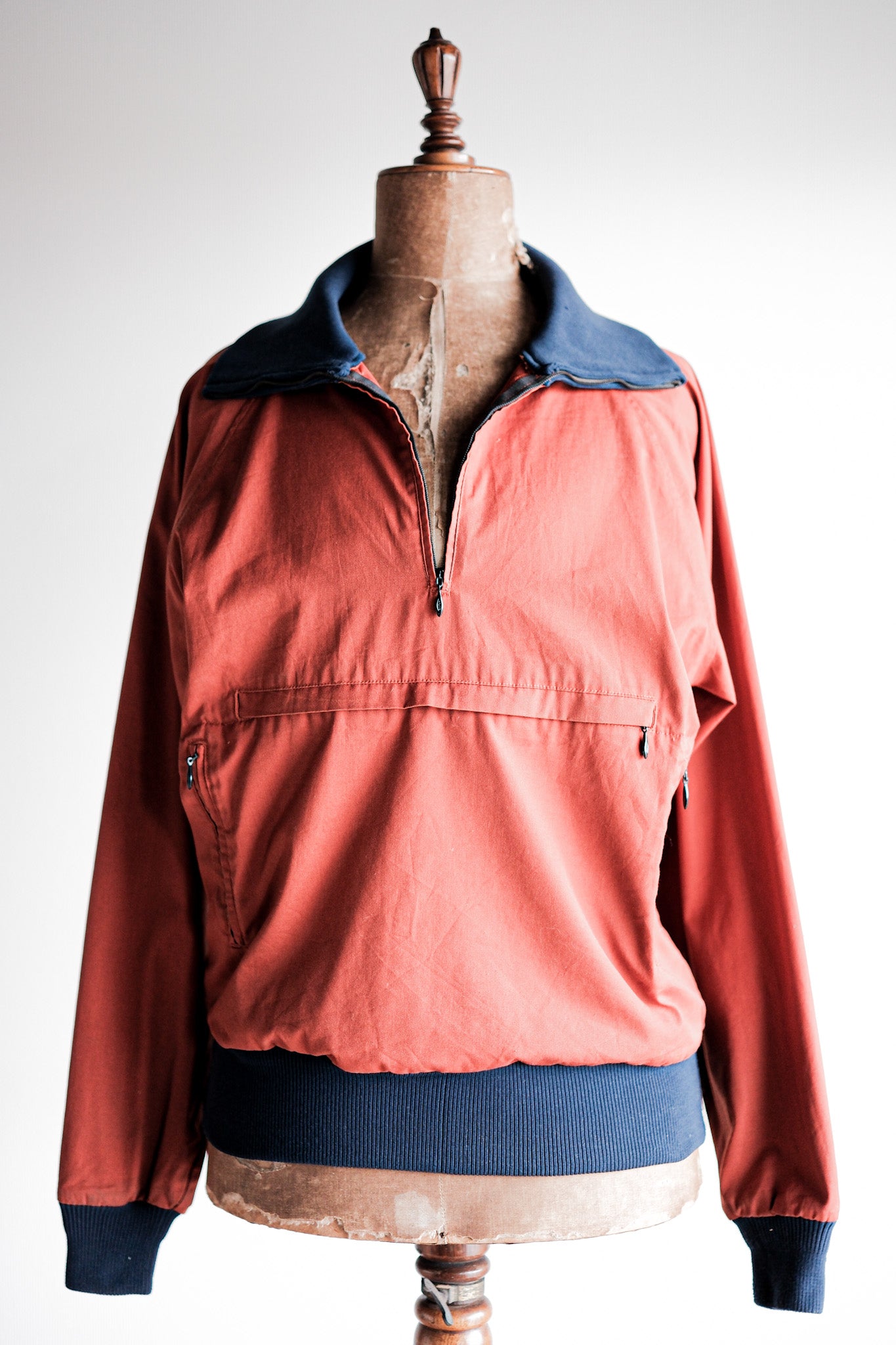 【~70's】American Vintage Cotton × Polyester Smock Size.M