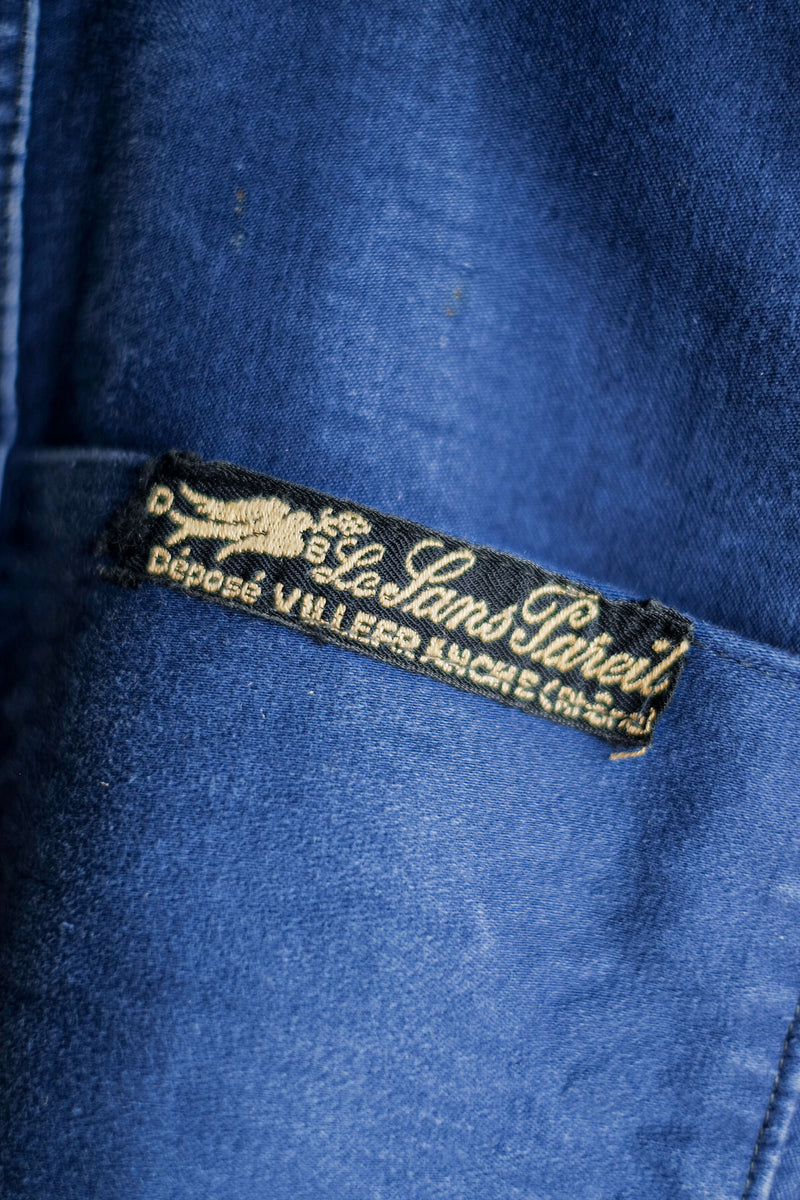 [~ 40's] แจ็คเก็ตงาน Moleskin ของ French Vintage Blue Work