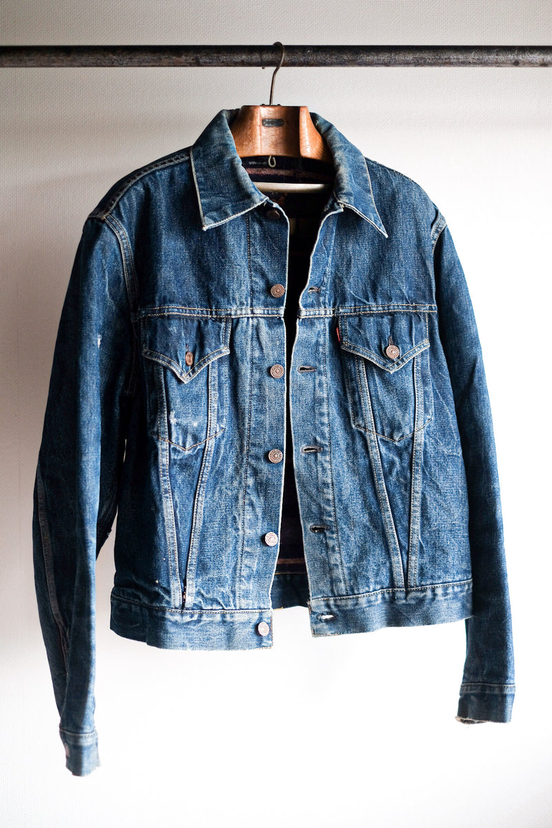 [~ 60's] ขนาดแจ็คเก็ตยีนส์ 559xx ของ Vintage Levi ขนาด 44 "รับประกัน"